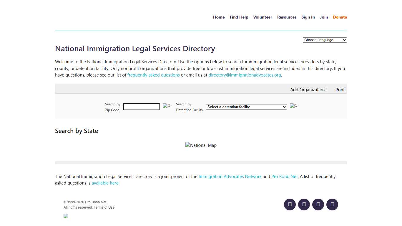 National Immigration Legal Services Directory - Nonprofit Resource Center